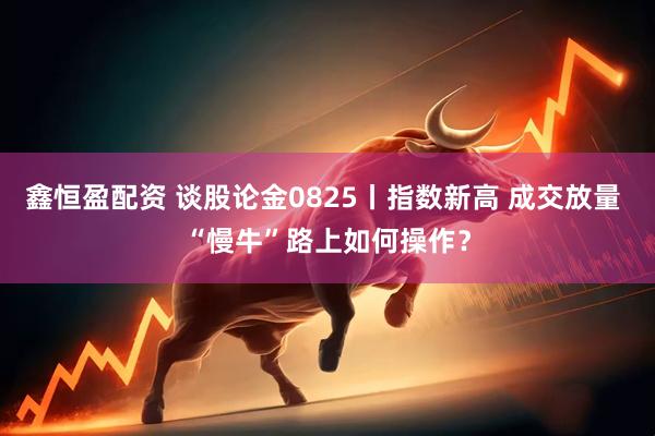 鑫恒盈配资 谈股论金0825丨指数新高 成交放量 “慢牛”路上如何操作？
