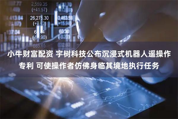 小牛财富配资 宇树科技公布沉浸式机器人遥操作专利 可使操作者仿佛身临其境地执行任务