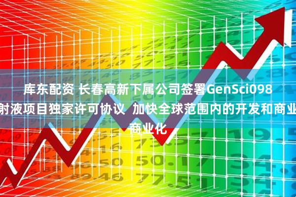 库东配资 长春高新下属公司签署GenSci098注射液项目独家许可协议 加快全球范围内的开发和商业化